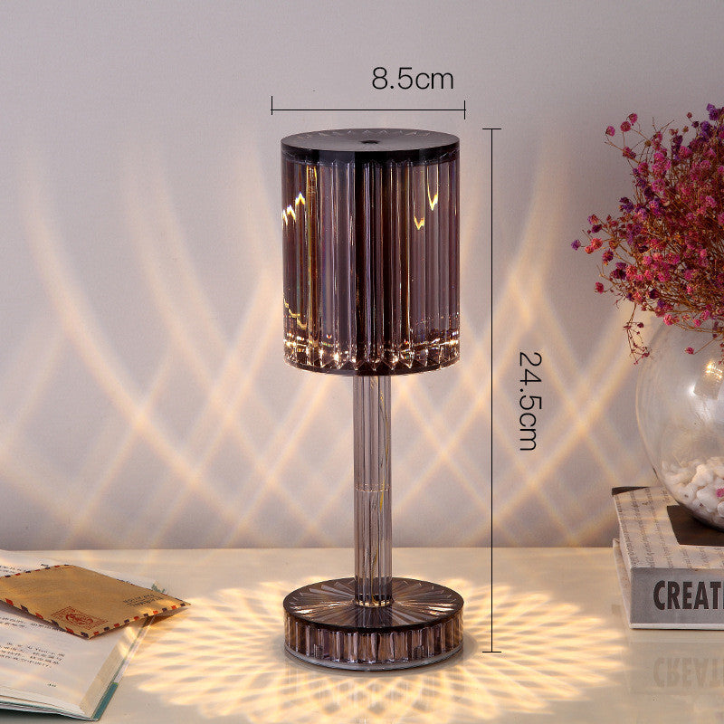 Elegant Crystal Table Lamp – Romantic LED Light for Home Decor